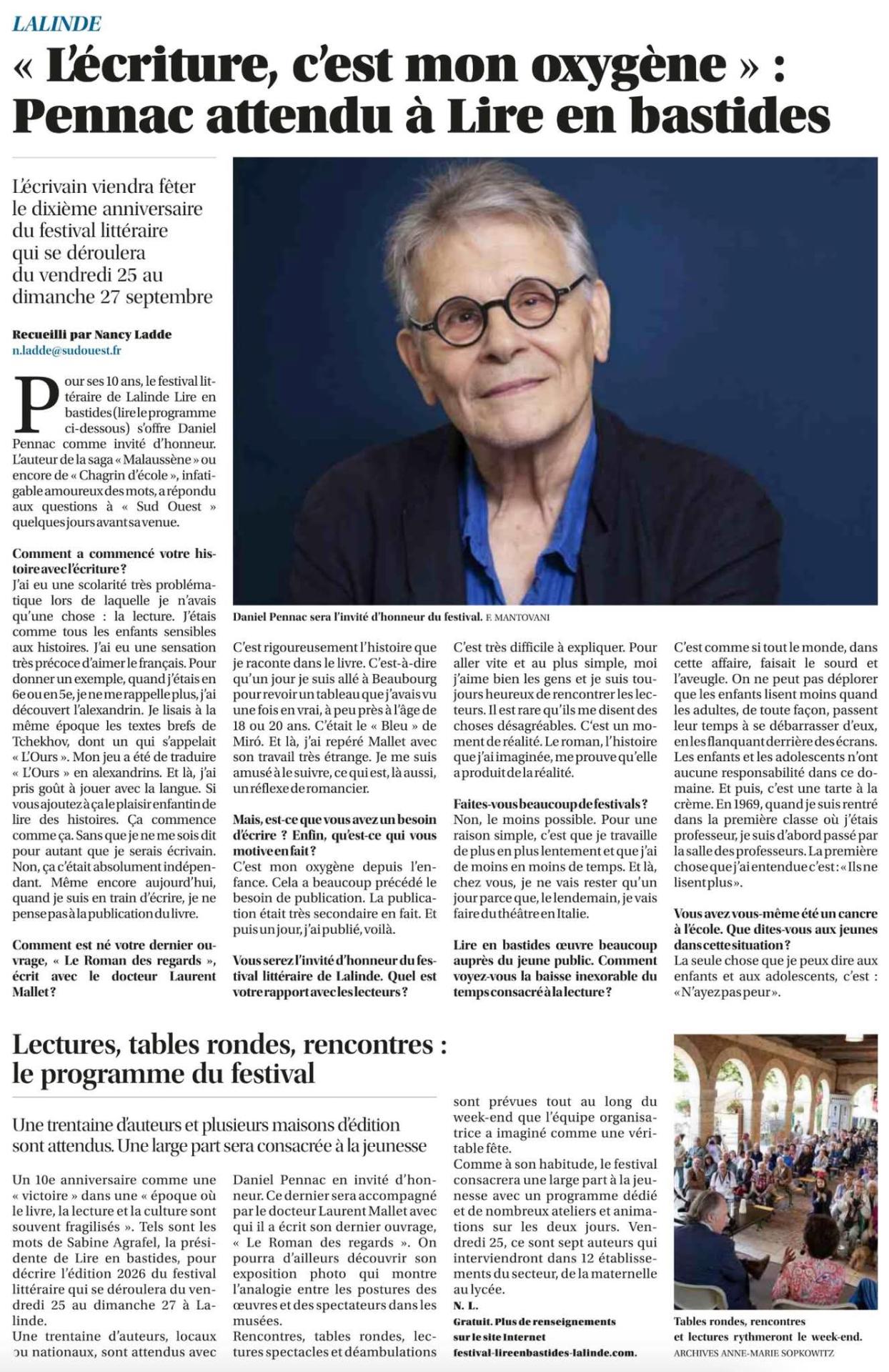 Article du sud ouest 21 09 2026