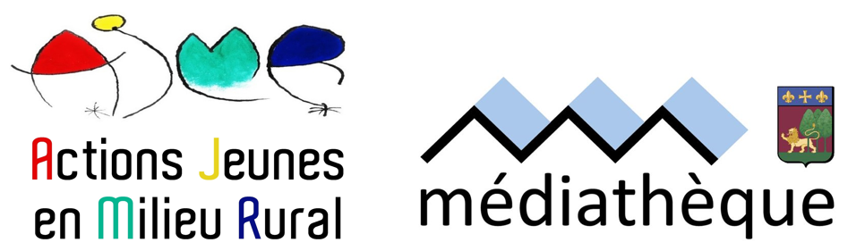 Les logos ajmr et mediatheque