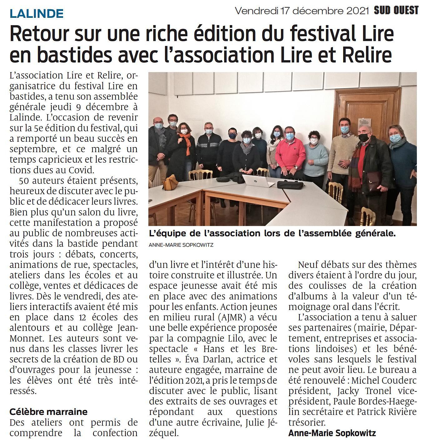 Sud ouest 17 12 2021