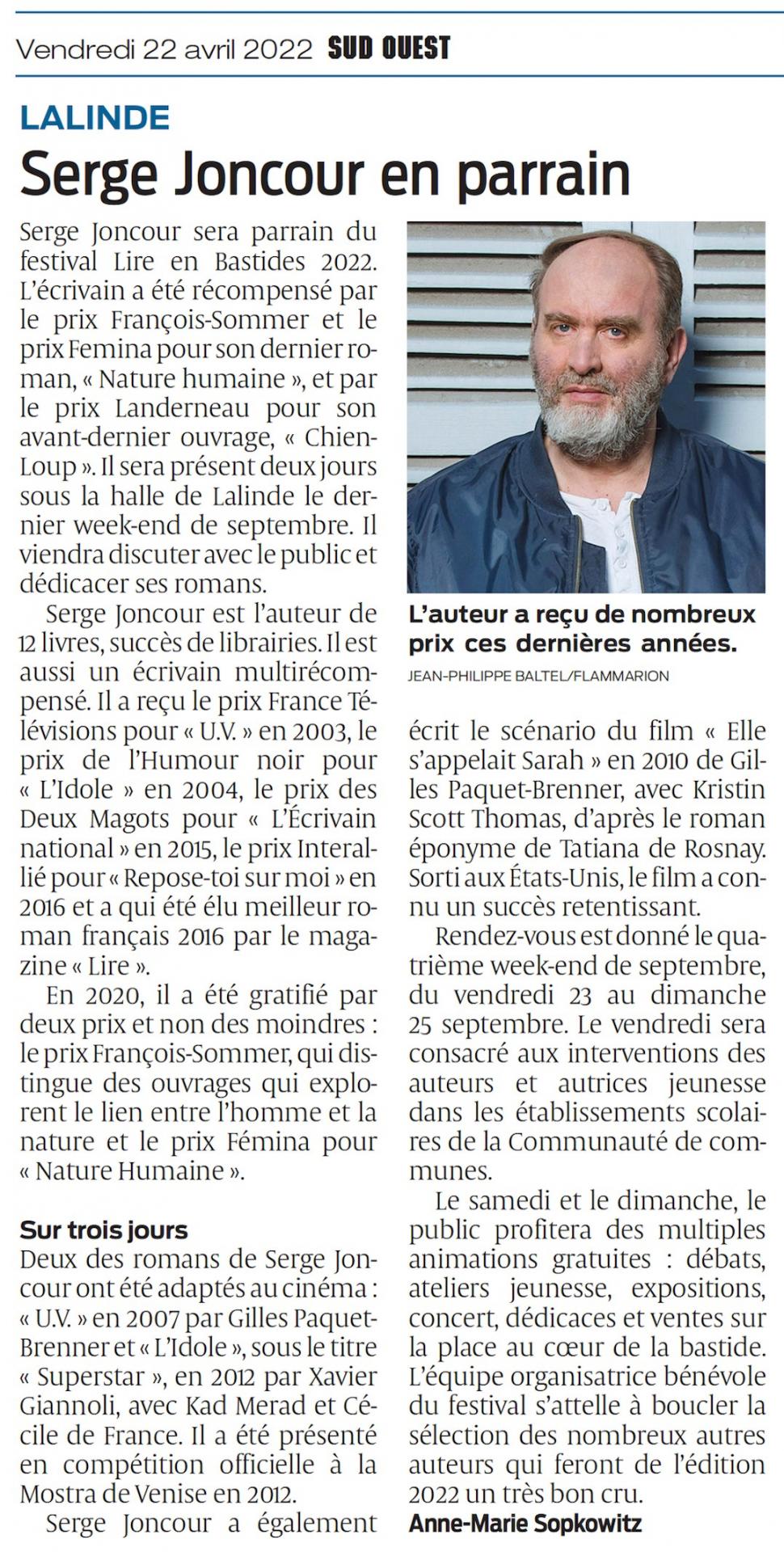 Sud ouest 22 04 2022