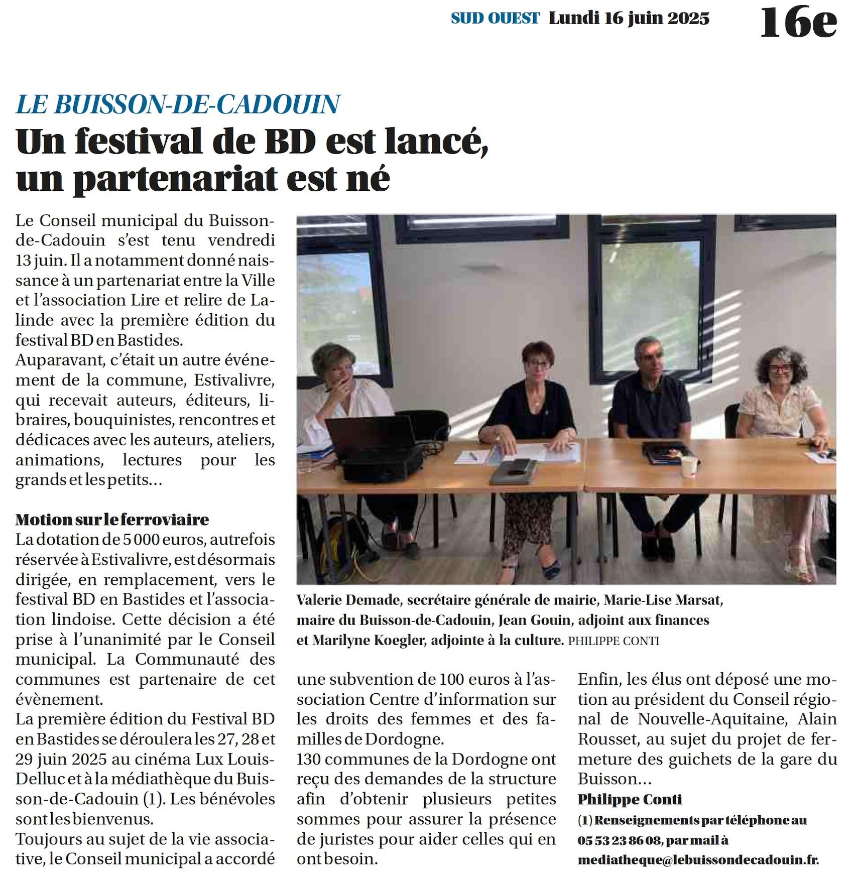 Sud ouest du 16 06 2025