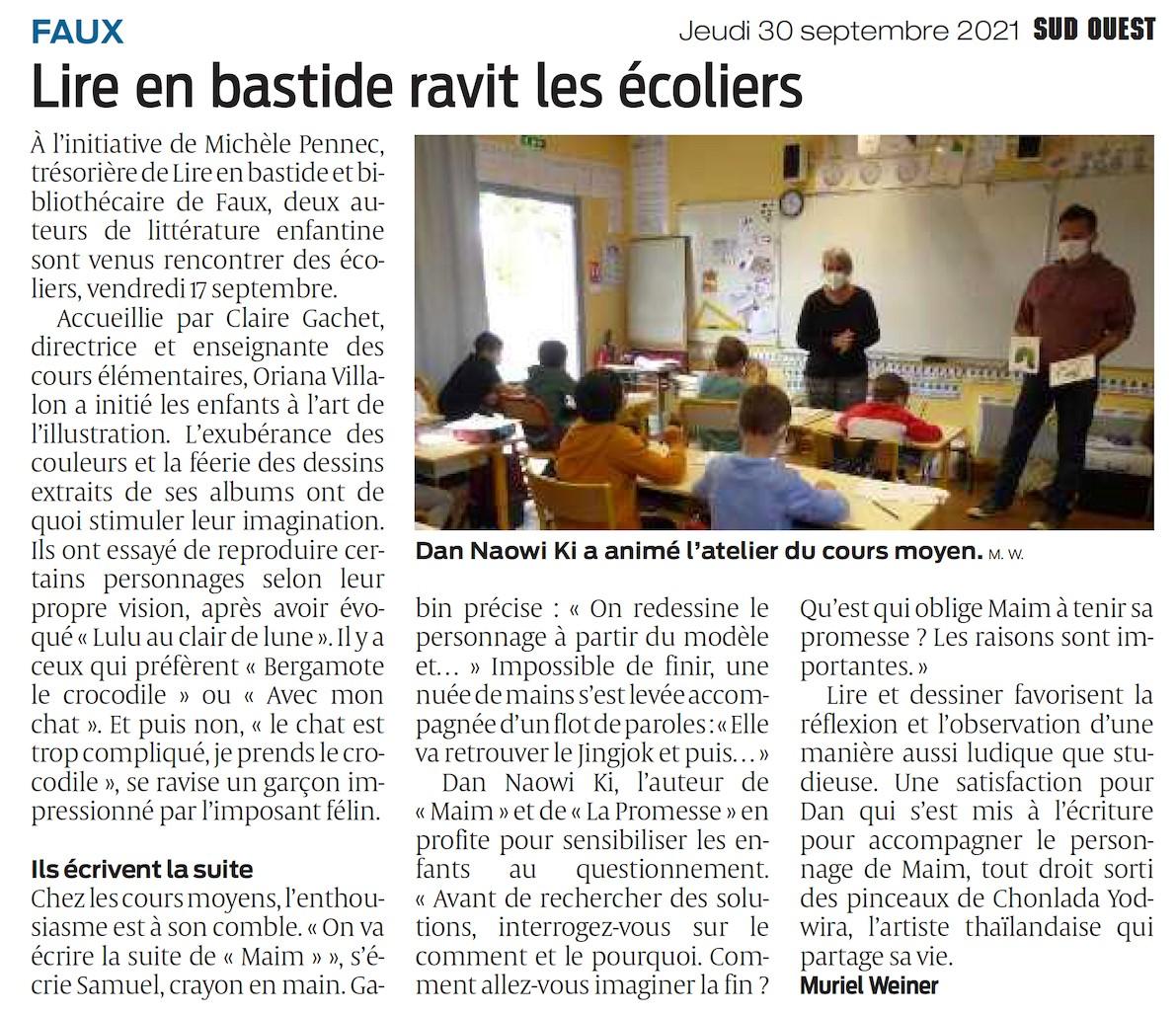 Sud ouest du 30 09 2021